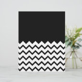 Black and White. Part Zig Zag, Part Plain Black. (Standing Front)