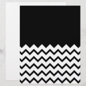 Black and White. Part Zig Zag, Part Plain Black. (Front/Back)