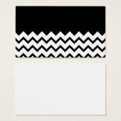 Black and White. Part Zig Zag, Part Plain Black. (Front & Back)
