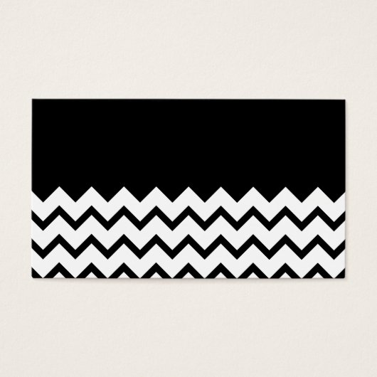 Black and White. Part Zig Zag, Part Plain Black. (Front)
