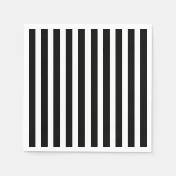 Black And White Party Napkins by RossiCards at Zazzle