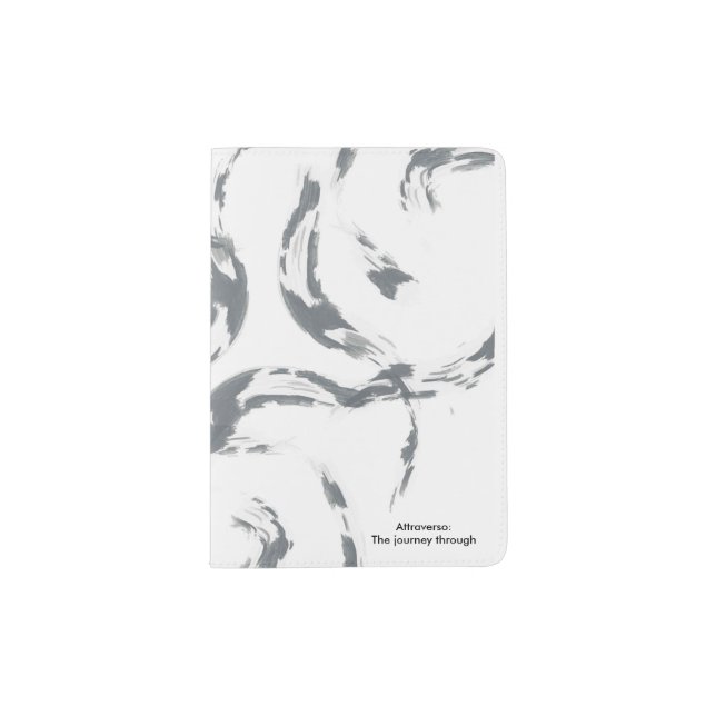 Black and white passport holder (Front)