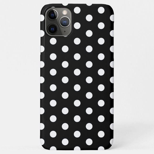 Black and White Pastel Polka Dot  Case-Mate iPhone Case (Back)