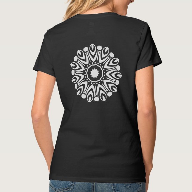 Black and white Patren for Pretty woman T-Shirt (Back)