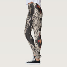 Black and white pattern leggings