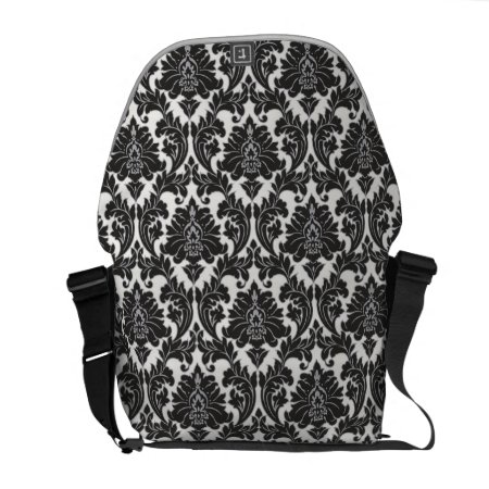 Black And White Pattern Messenger Bag