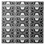 Black And White Pattern Tile at Zazzle