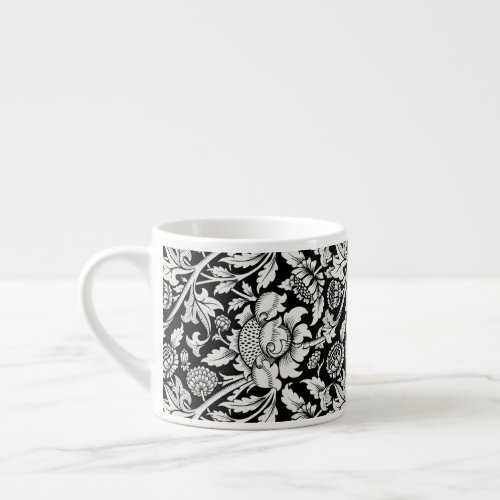 Black and white pattern William Morris Mug