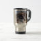 Black And White Paw Print Dog Photo Mug
