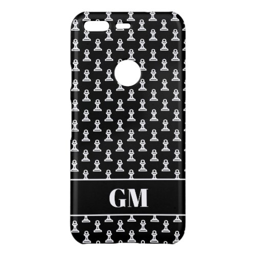Black and white pawn chess piece custom Android Uncommon Google Pixel Case