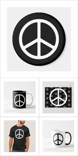 Black and White Peace Signs