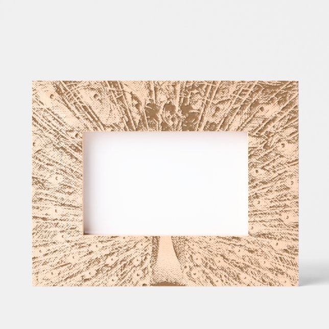 Black and White Peacock Engraved Frames (Front)