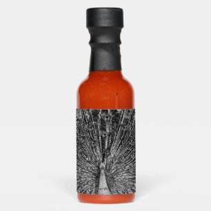 Black and White Peacock Photography Hot Sauces