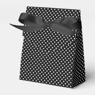 Black and White Peas Pattern Favor Boxes
