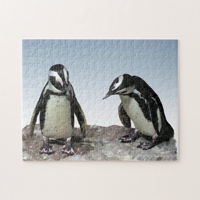 Black and White Penguin Birds Puzzle