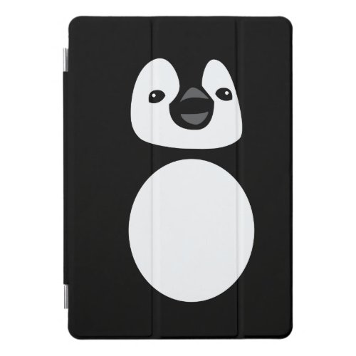 Black and white Penguin illustration Cute Modern iPad Pro Cover