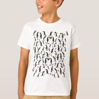Black and white penguin Pattern
