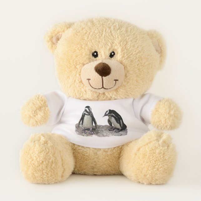 Black and White Penguin Teddy Bear (Front)