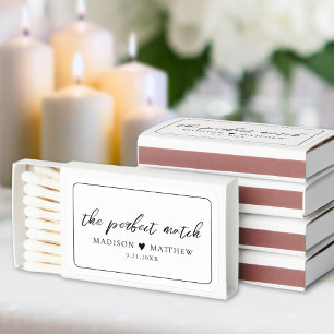 Black And White Perfect Match Wedding Favors