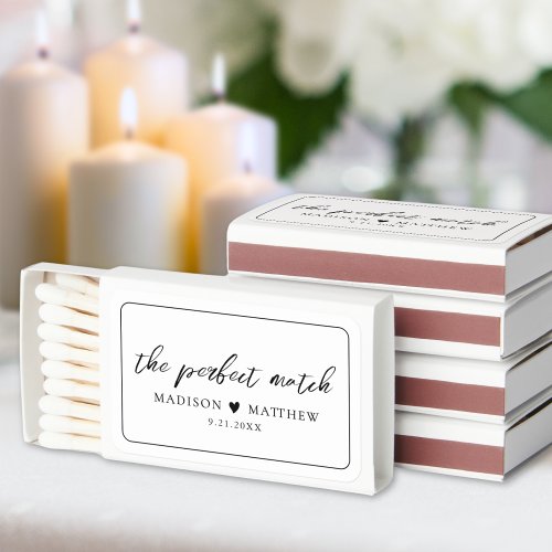 Black And White Perfect Match Wedding Favors