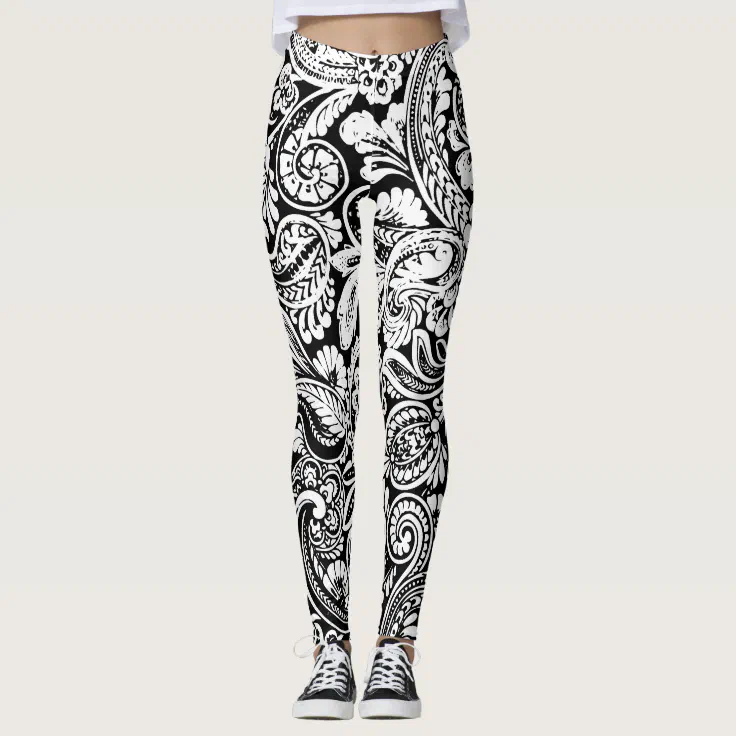 Paisley Print Yoga Pants