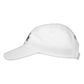 Black and White Personalized Pontoon Boat Hat (Left)