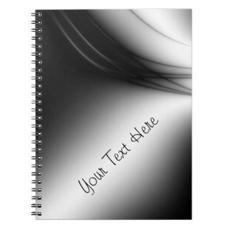 Black and White Personalized Spiral Note Book