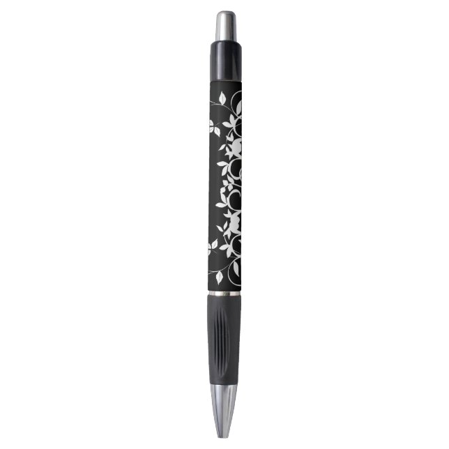 Black and White - Personalized Wedding Favor Pens (Front Vertical)