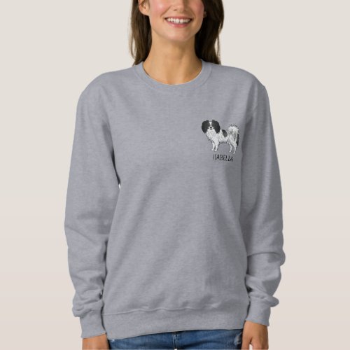 Black And White Phalne With Personalized Pet Name Sweatshirt