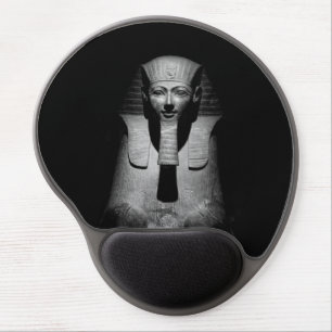 Black and white pharaoh king gel mouse pad