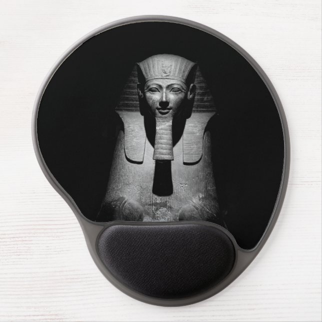Black and white pharaoh king gel mouse pad (Front)