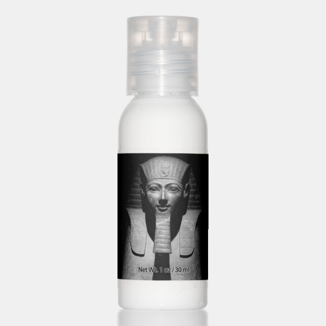 Black and white pharaoh king hand lotion (Front)