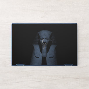 Black and white pharaoh king HP laptop skin