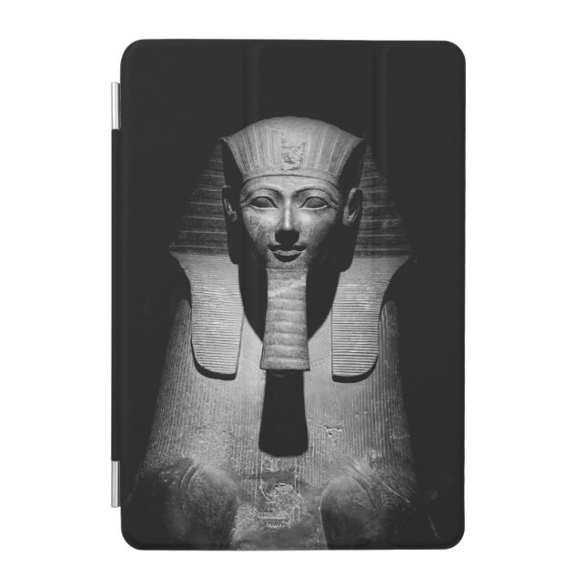 Black and white pharaoh king iPad mini cover (Front)