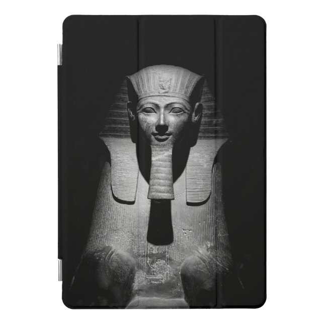 Black and white pharaoh king iPad pro cover (Front)