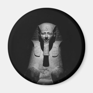 Black and white pharaoh king magnet