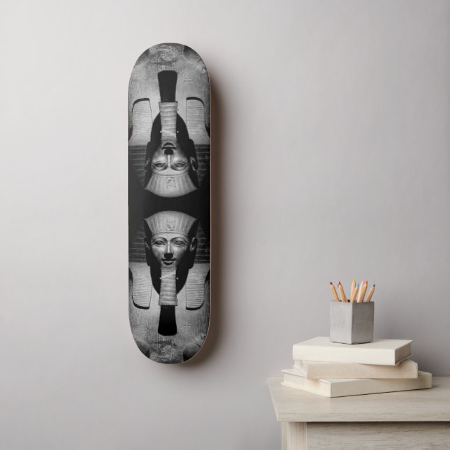 Black and white pharaoh king skateboard (Wall Art)