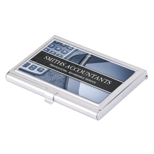 Black and White Photo Accountant Business Card Case