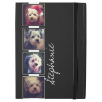 Black and White Photo Collage Squares custom name iPad Pro 12.9" Case Black and White Photo Collage Squares custom name iPad Pro 12.9" Case