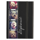 Black and White Photo Collage Squares with name