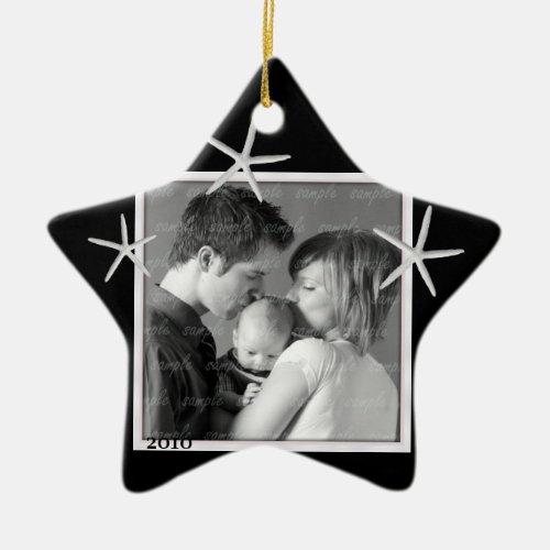 Black and White Photo Frame Ornament