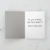 black and white photo funny dog humorous birthday card | Zazzle
