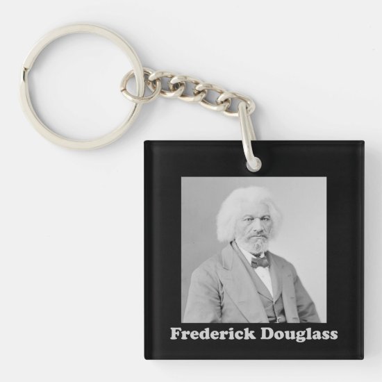 Black and White Photo of Frederick Douglass Keychain