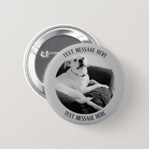 Black and White Photo of Talking Dog Text Message Button