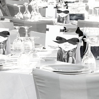 Black And White Photo Thank You White Wedding