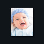 Black and White Photo Wall Canvas<br><div class="desc">Choose your own personal photo for this lovely black and white wall canvas.  This canvas looks fabulous when it’s done.  Just lovely. Great for a keepsake for Father’s Day,  Mother’s Day,  Grandparents Day.  Also makes a lovely newborn keepsake on this larger canvas.</div>