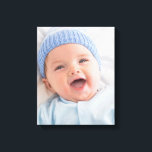 Black and White Photo Wall Canvas<br><div class="desc">Choose your own personal photo for this lovely black and white wall canvas.  This canvas looks fabulous when it’s done.  Just lovely. Great for a keepsake for Father’s Day,  Mother’s Day,  Grandparents Day.  Also makes a lovely newborn keepsake on this larger canvas.</div>