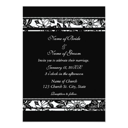 Black And White Invitation Card 9