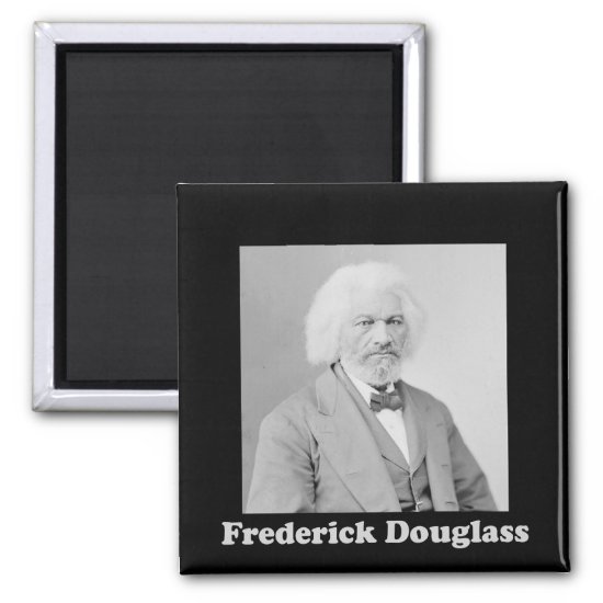 Black and White Photograph of Frederick Douglass Magnet