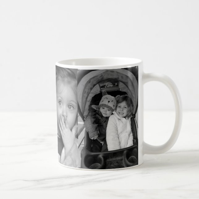 Black and White Photos Personalized Coffee Mug (Right)